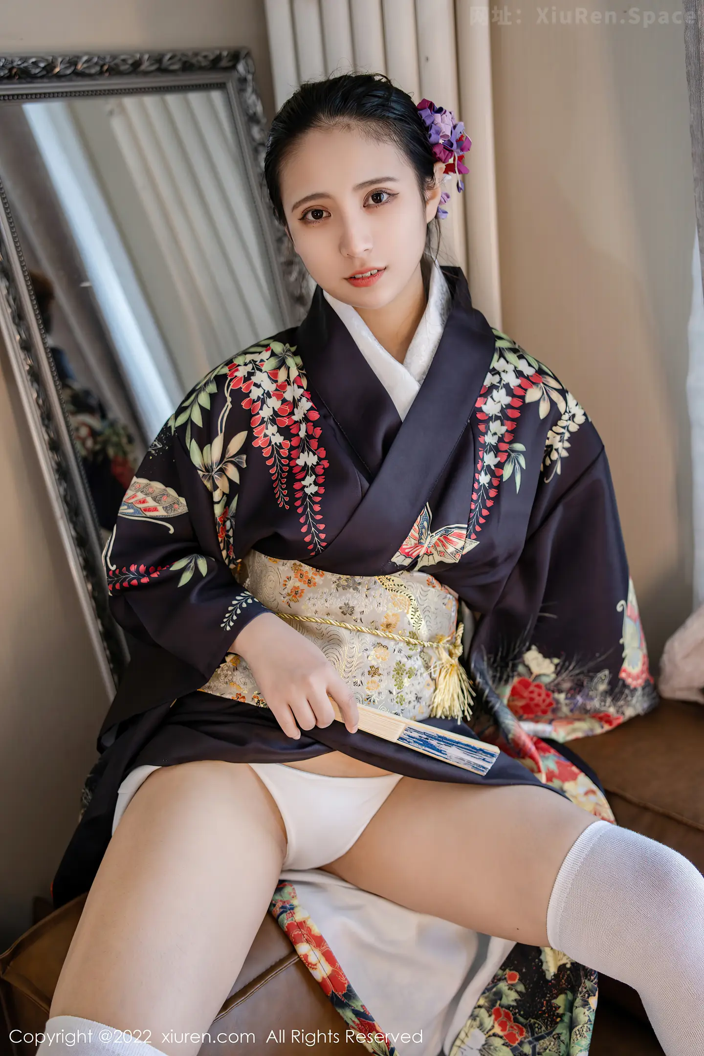 图片[3]-[XiuRen秀人网] VOL.5309 模特久久Aimee日系居家和服半脱露白色抹胸内衣秀豪乳诱惑写真62P-秀人网官方网站